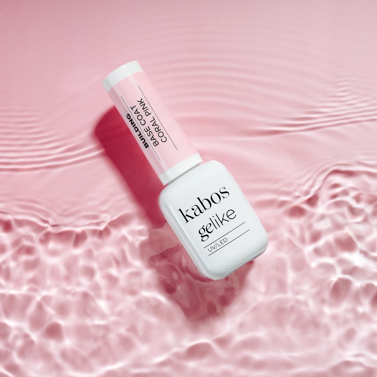 Kolorowa baza budująca Kabos Gelike Building Base Coat Coral Pink