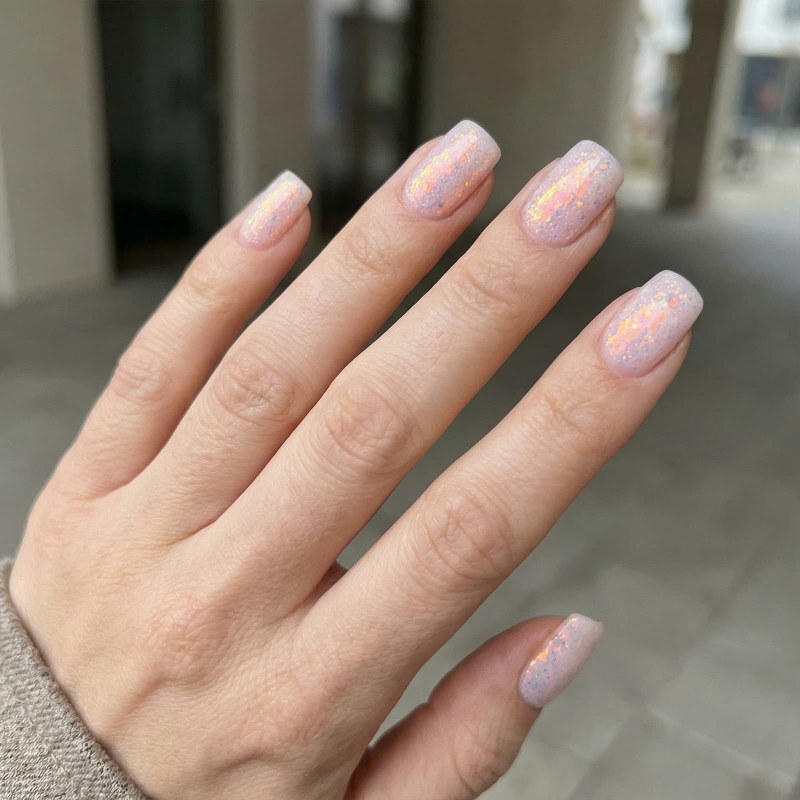 Żel budujący Kabos Builder Rubber Gel in Bottle UV/LED Lady Copper z brokatem