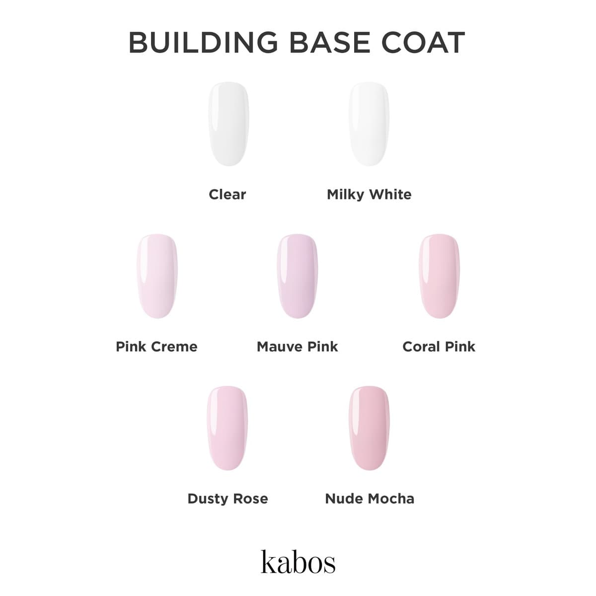 Kolorowa baza budująca Kabos Gelike Building Base Coat Clear