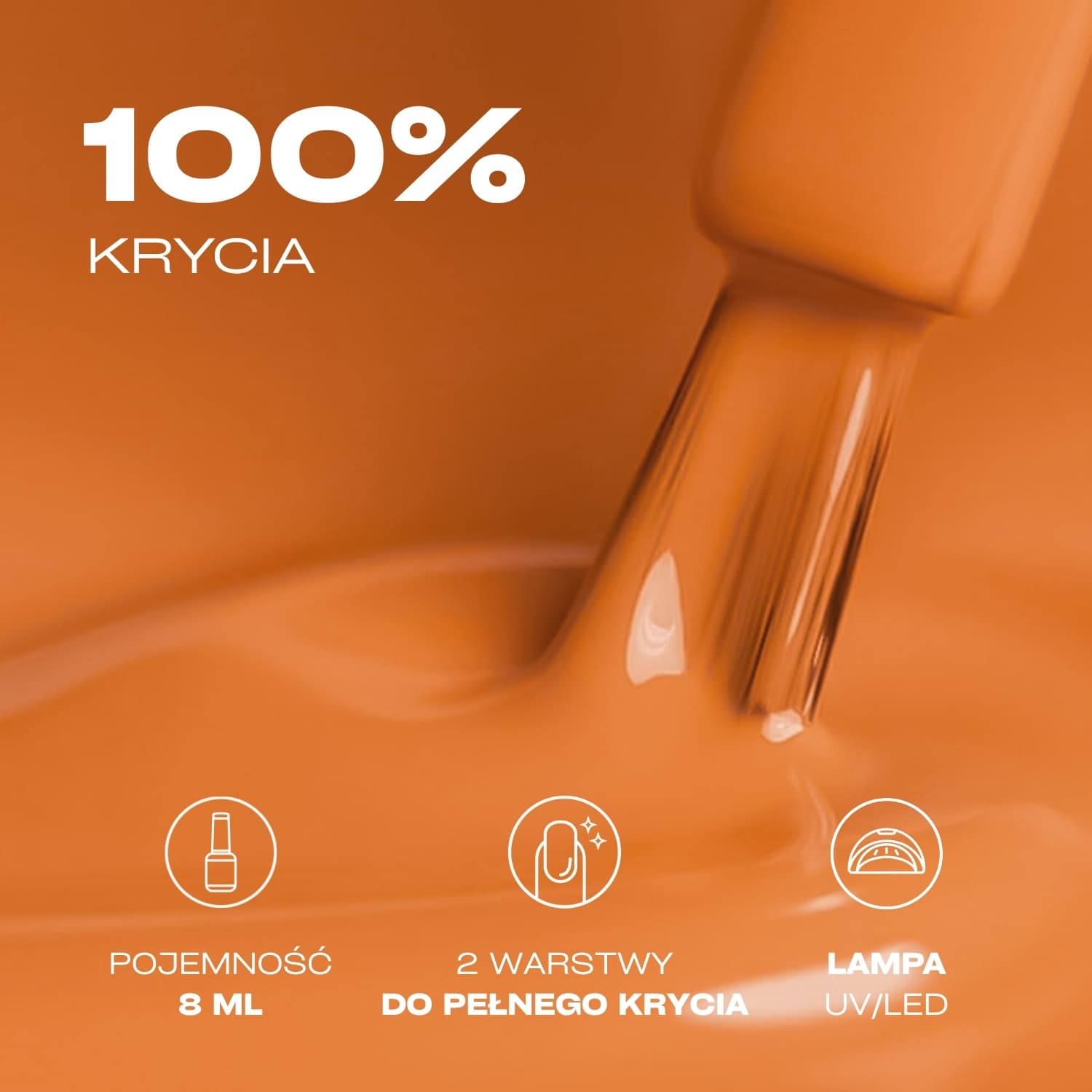 Lakier hybrydowy Kabos Gelike 054 Marigold Orange