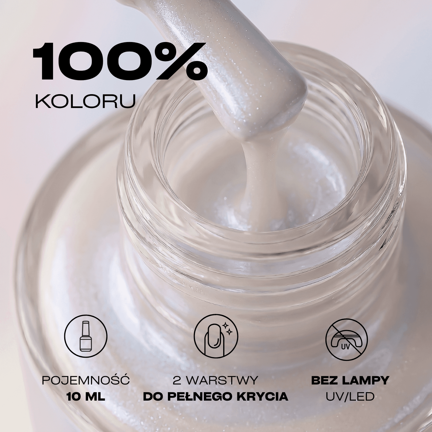 Lakier klasyczny do paznokci Kabos 01 Pearl Pink