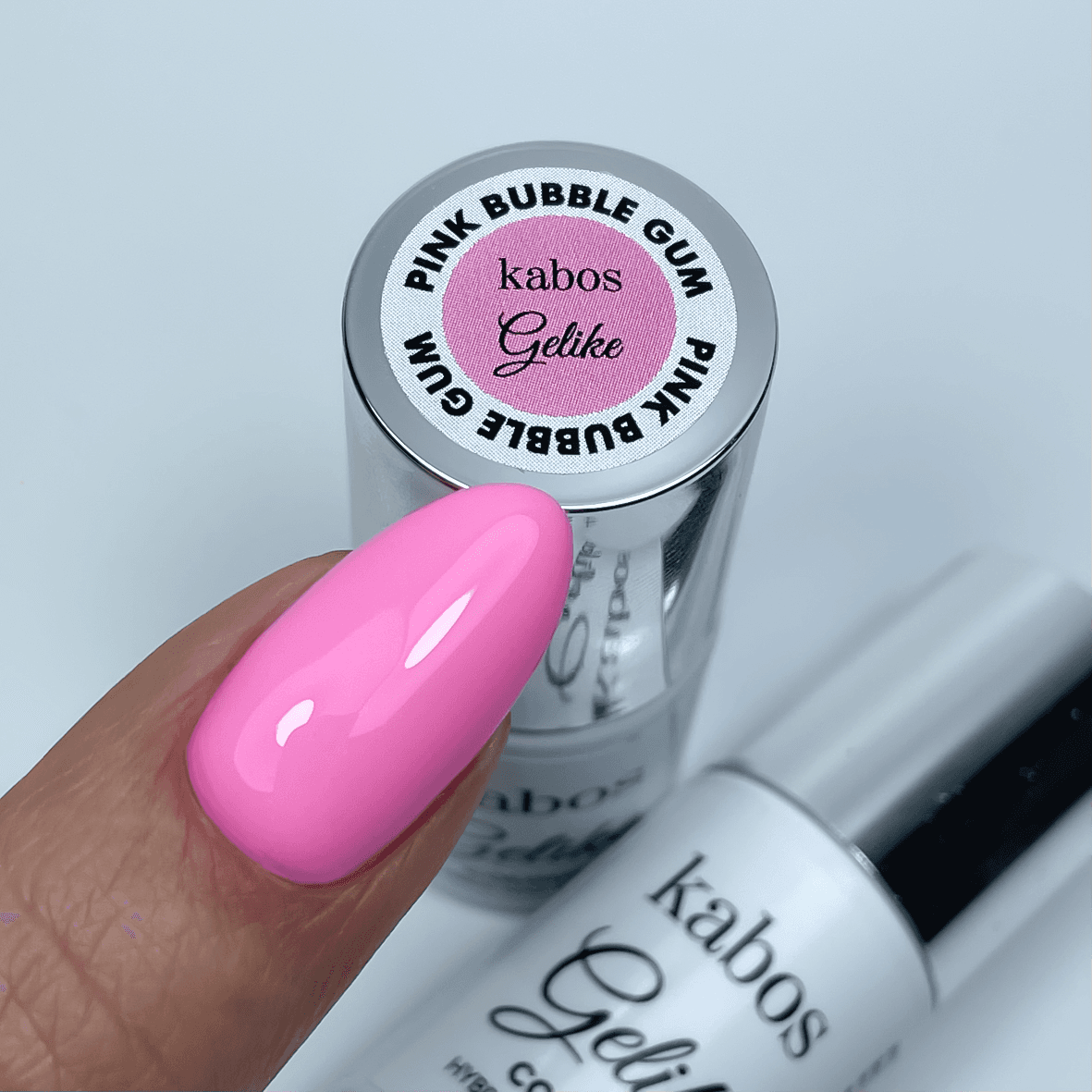 Lakier hybrydowy Kabos Gelike Pink Bubble Gum | Tylko 4,90 zł!