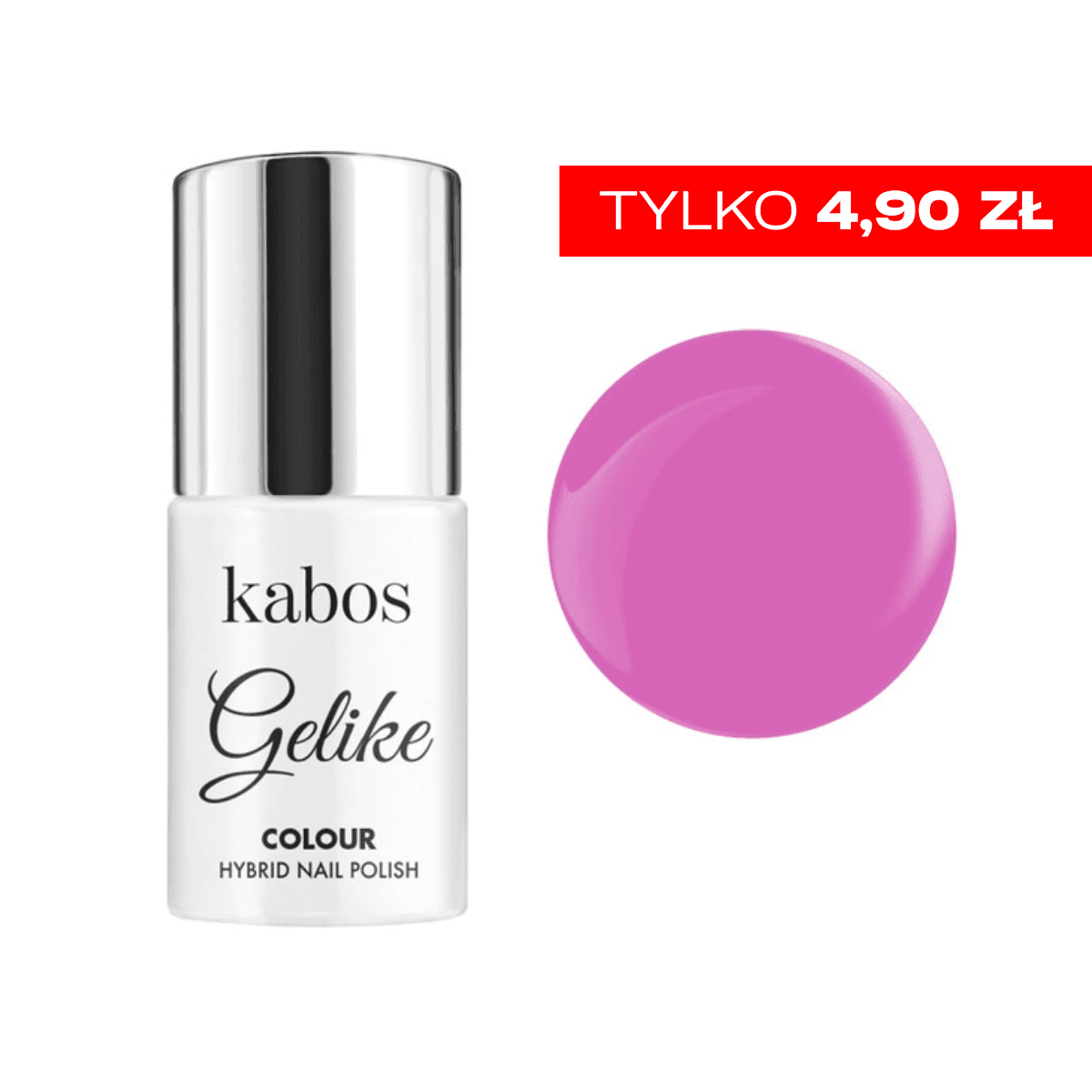 Lakier hybrydowy Kabos Gelike Magic Fuchsia | Tylko 4,90 zł!