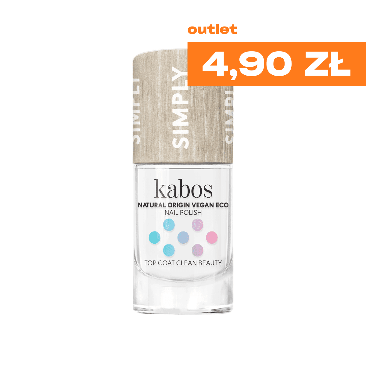 Lakier do paznokci Simply Top Coat Clean Beauty | TYLKO 4,90 zł!