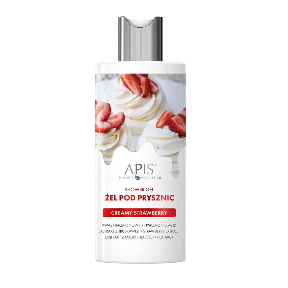 Żel pod prysznic - Apis Creamy Strawberry -