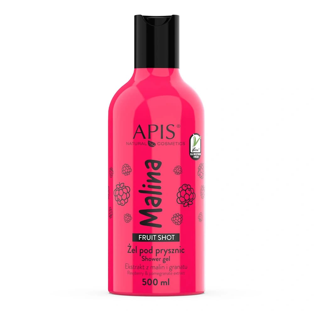 Malinowy żel pod prysznic - Apis Fruit Shot -