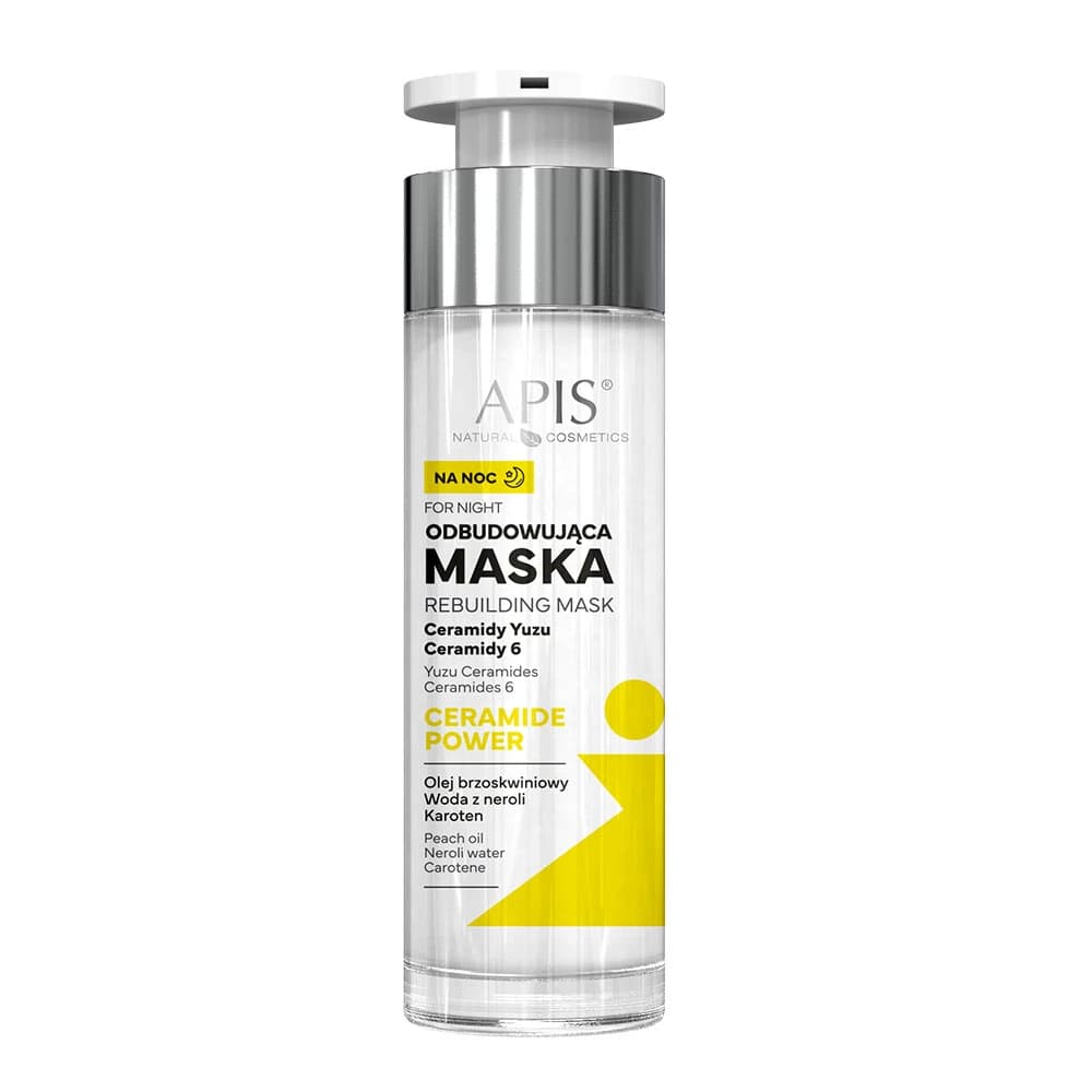 Odbudowująca maska na noc z ceramidami - Apis Ceramide Power -