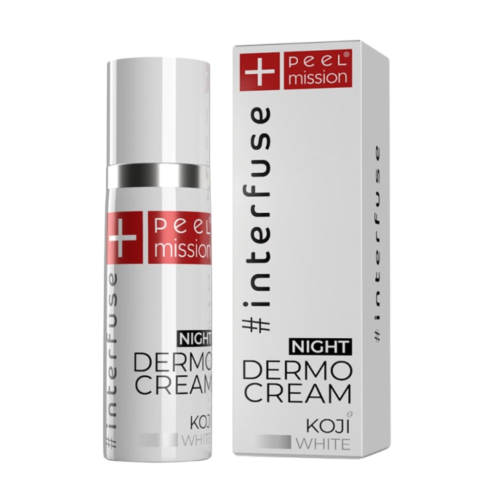 Krem na przebarwienia na noc - Peel Mission - INTERFUSE - Koji White Night Dermo Cream -