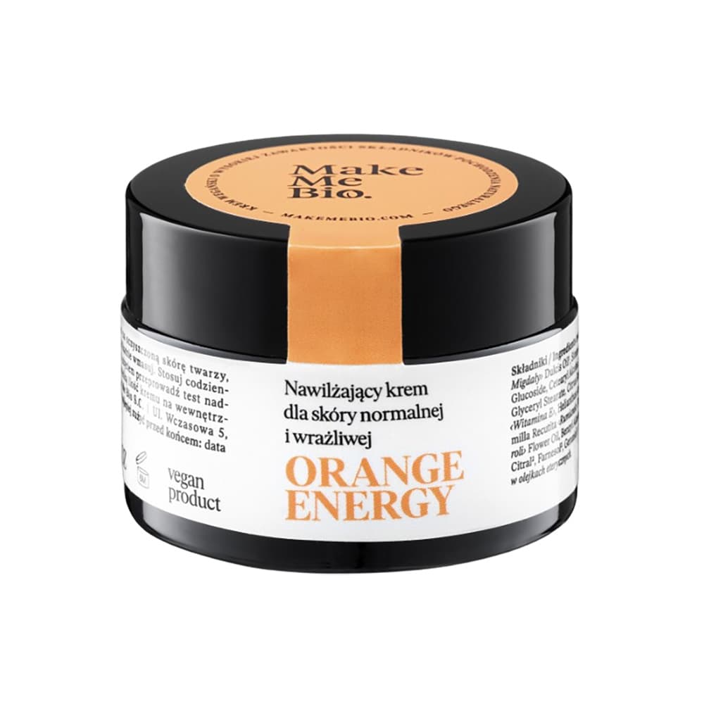 Nawilżający krem dla skóry normalnej i wrażliwej - Make Me Bio - Baby Orange Energy -