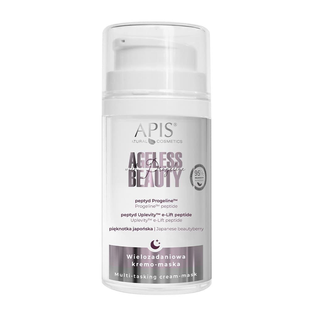 Wielozadaniowa kremo-maska na noc - Apis Ageless Beauty with Progeline - Multi-Tasking Cream-Mask For Night -