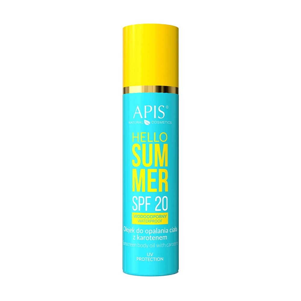 Olejek do opalania ciała z karotenem SPF 20 - Apis Hello Summer -