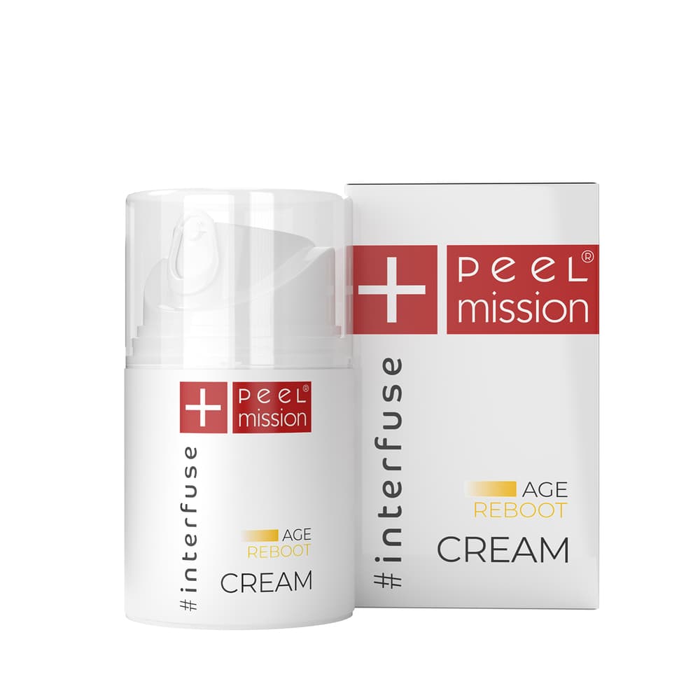 Odmładzający krem z kwasem bursztynowym - Peel Mission - INTERFUSE - Age Reboot Cream -