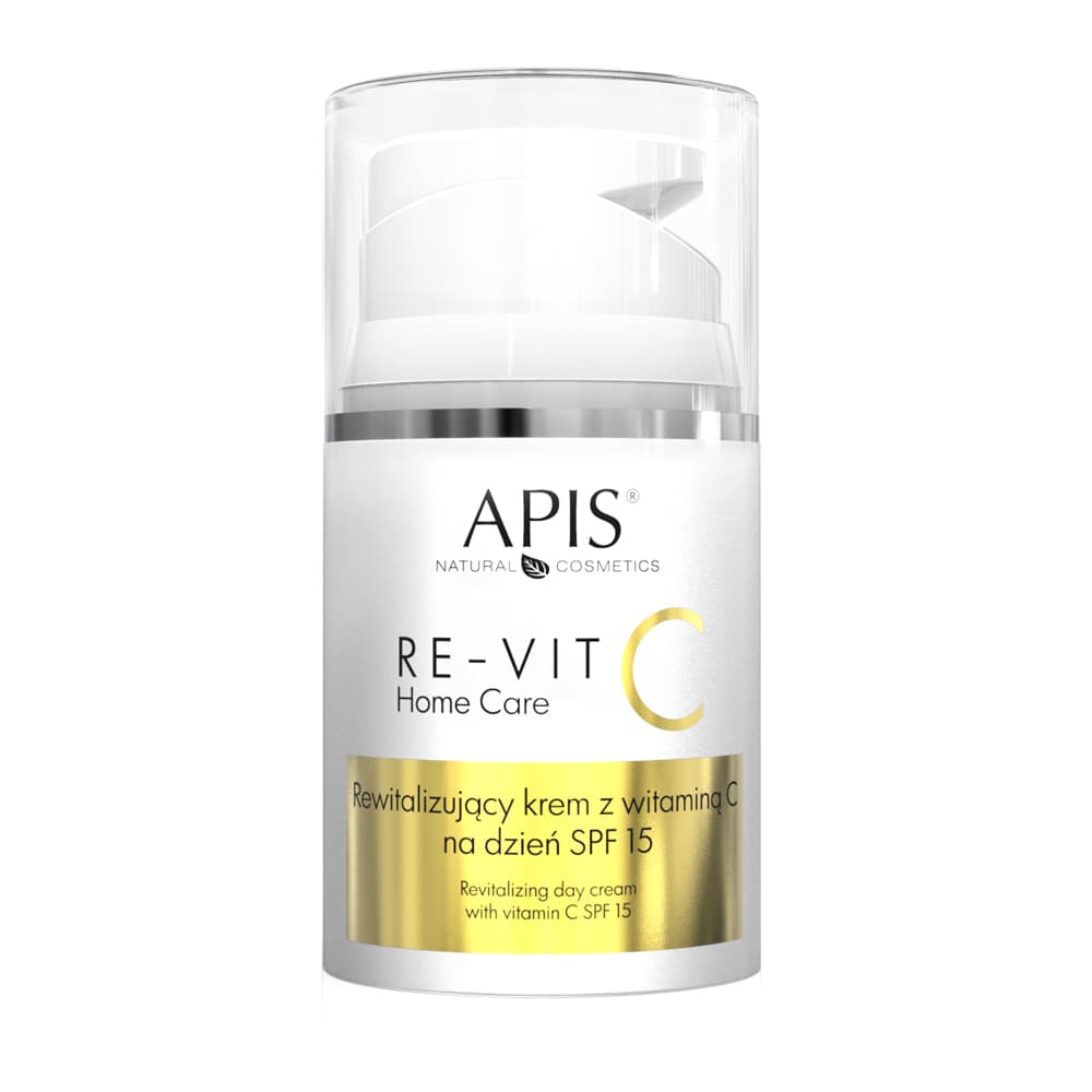 Rewitalizujący krem z witaminą C na dzień SPF 15 Apis Professional RE-VIT C Home Care