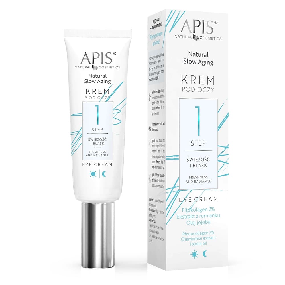 Krem pod oczy - STEP 1 Świeżość i Blask - Apis Natural Slow Aging -