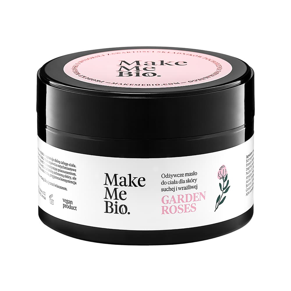 Odżywcze masło do ciała dla skóry suchej i wrażliwej - Make Me Bio - Garden Roses -