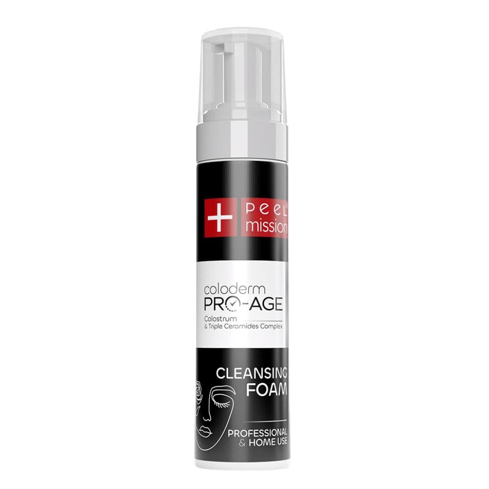 Pianka myjąca do twarzy i oczu - Peel Mission Coloderm Pro Age Cleansing Foam -