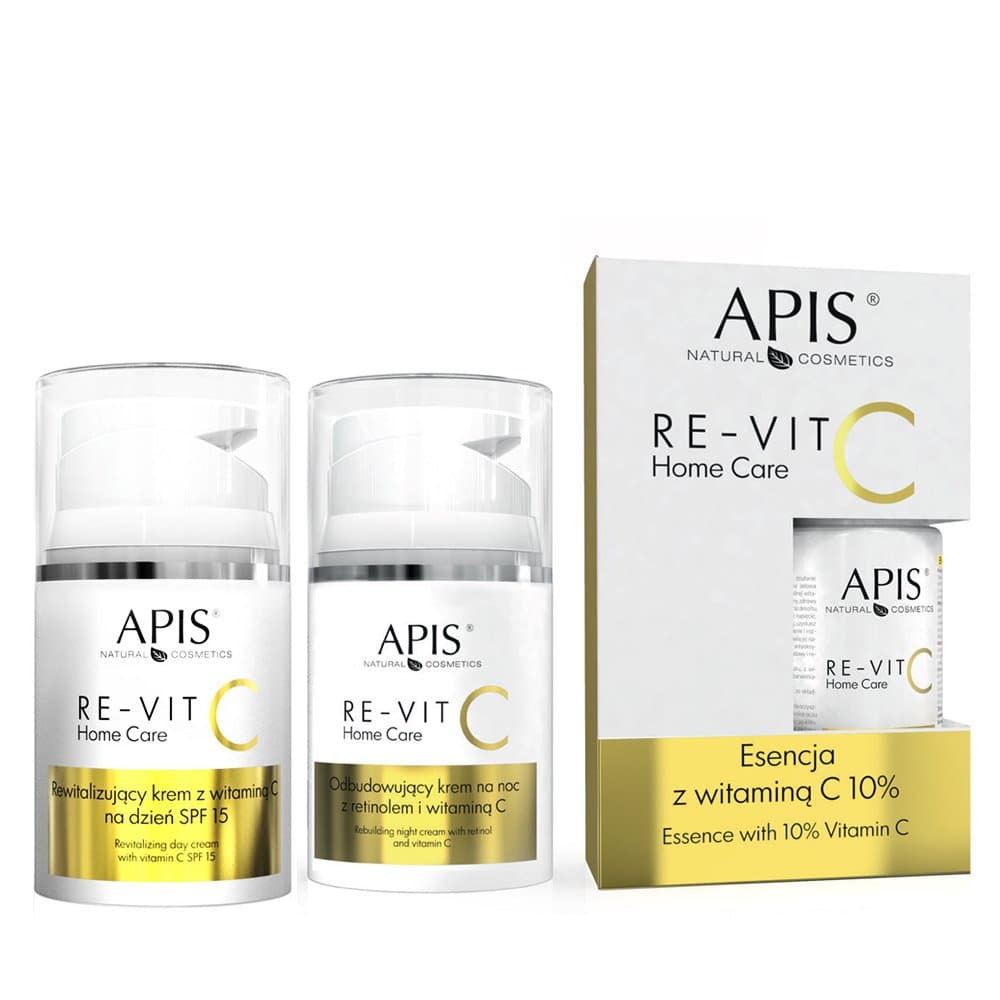 Zestaw Apis Professional RE-VIT C Home Care esencja + krem na dzień + krem na noc