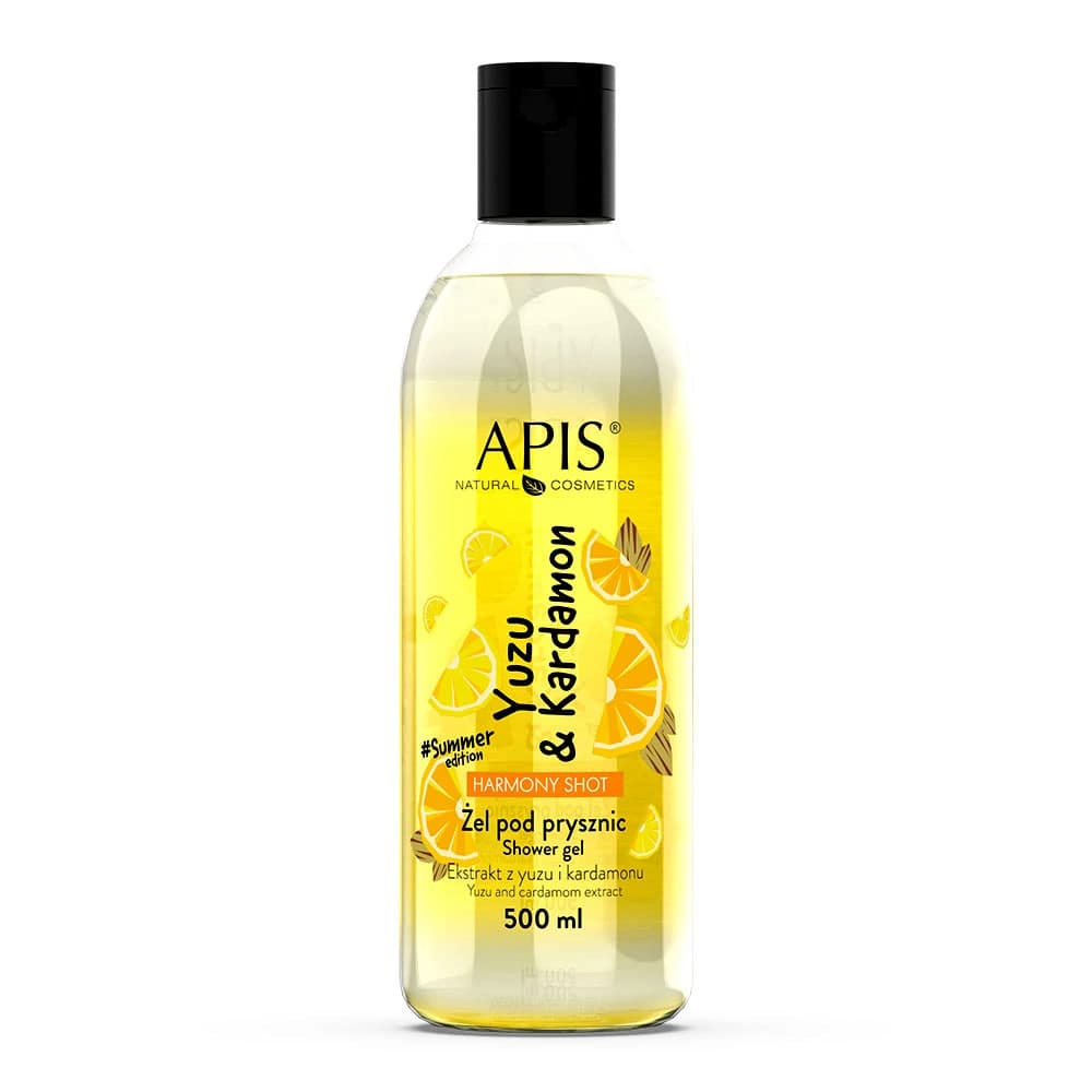 Żel pod prysznic Yuzu&Cardamon - Apis Harmony Shot -