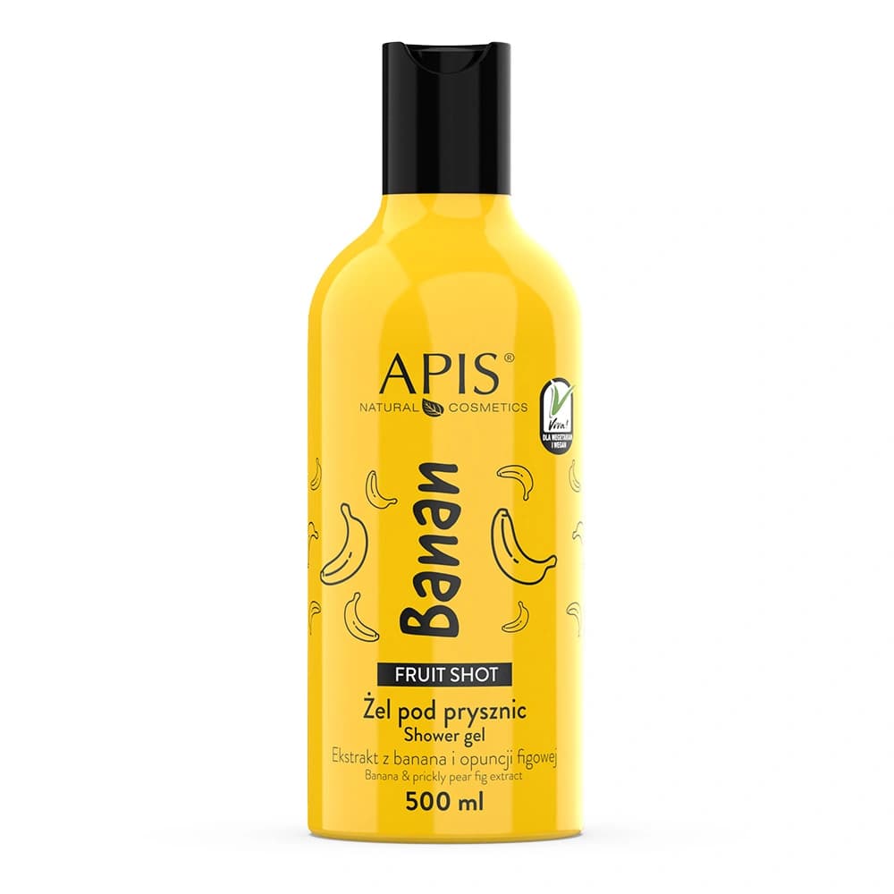 Bananowy żel pod prysznic - Apis Fruit Shot -