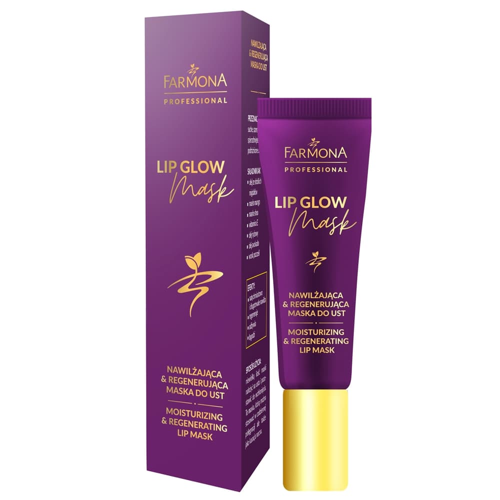 Nawilżająca i regenerująca maska do ust - Farmona Lip Glow Mask -