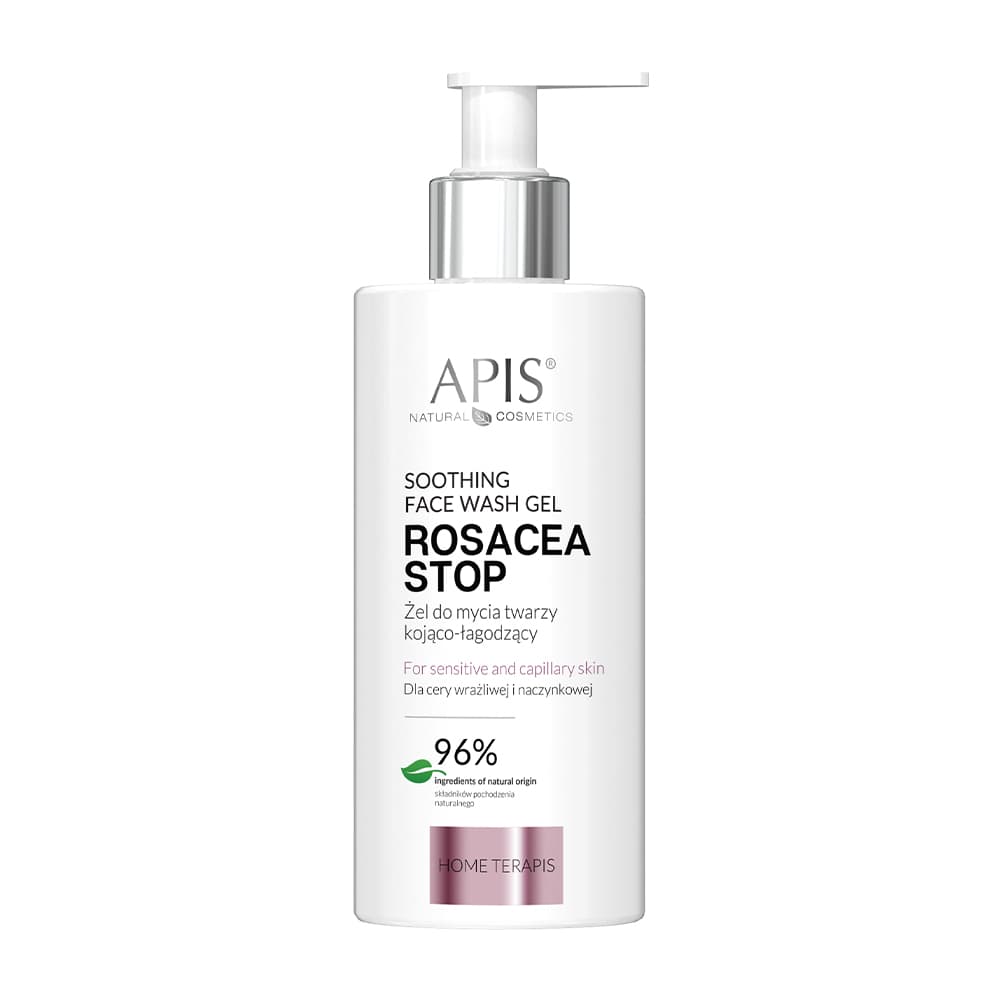 Żel do mycia twarzy kojąco-łagodzący - Apis Rosacea-Stop -