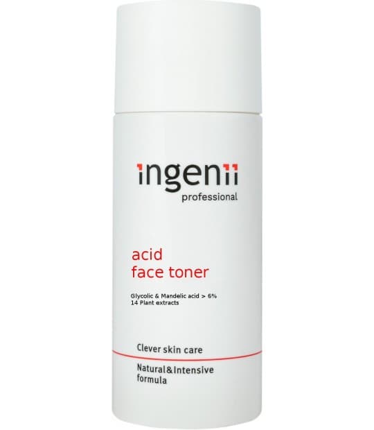 Wygładzający tonik kwasowy do twarzy - Ingenii acid face toner -