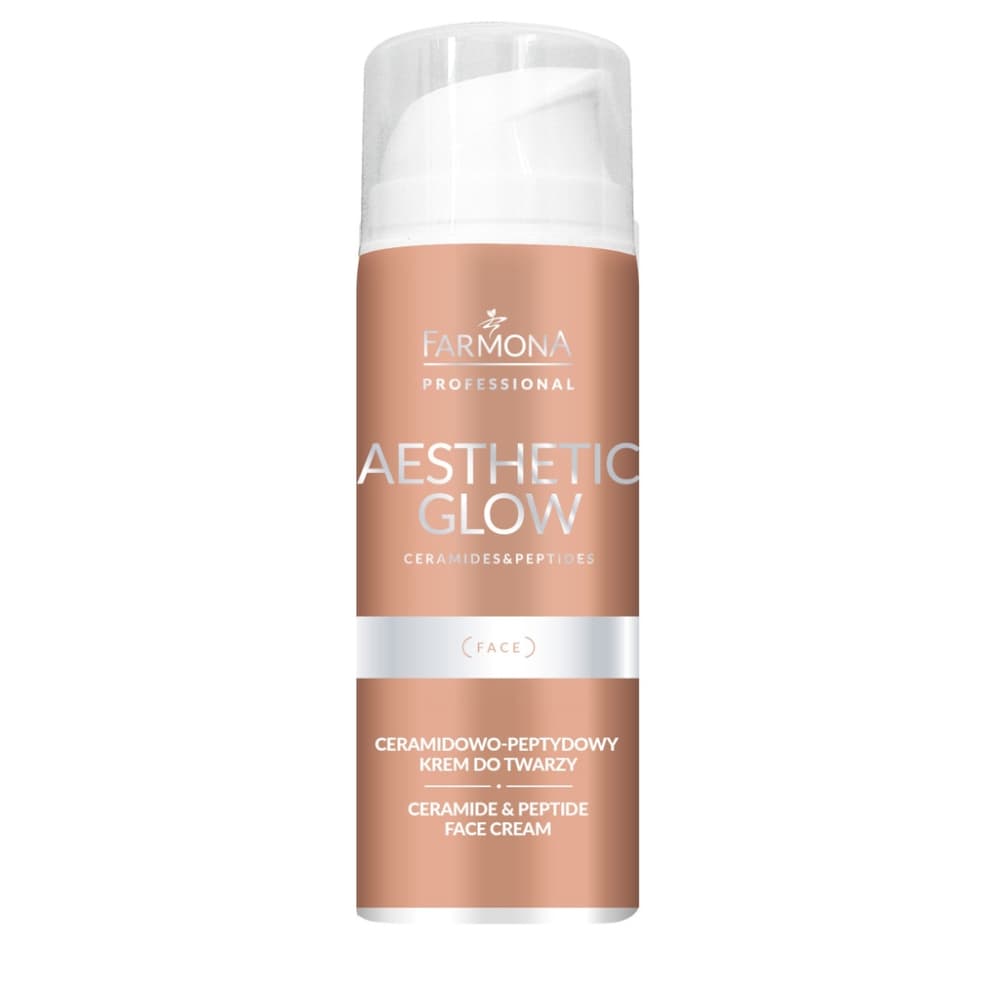 Ceramidowo-peptydowy krem do twarzy - Farmona Aesthetic Glow -