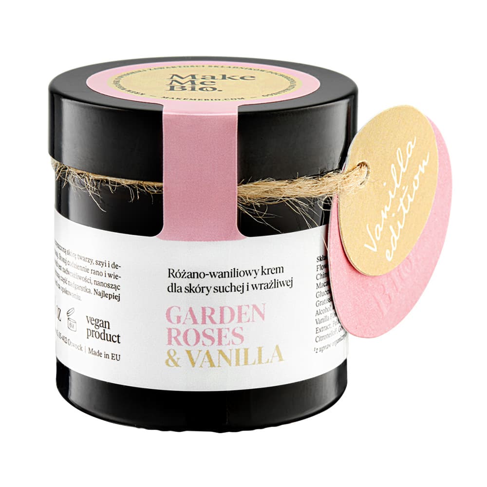 Różano-waniliowy krem dla skóry suchej i wrażliwej - Make Me Bio - Garden Roses & Vanilla -