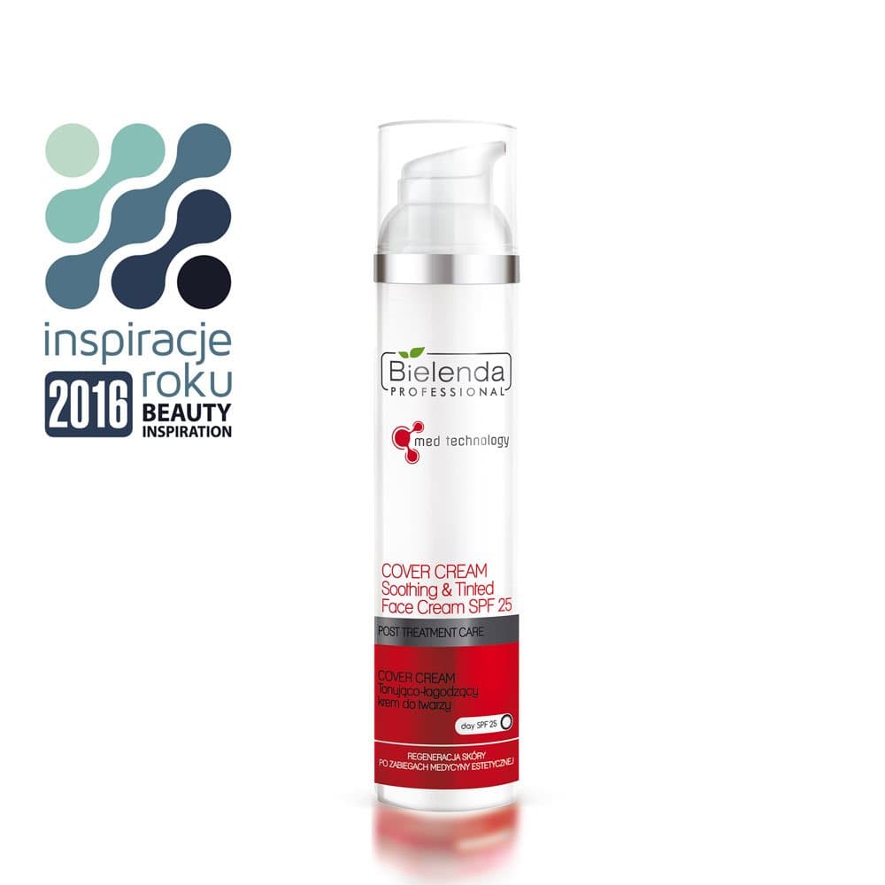 Bielenda POST TREATMENT CARE COVER CREAM Tonująco-łagodzący krem do twarzy SPF25