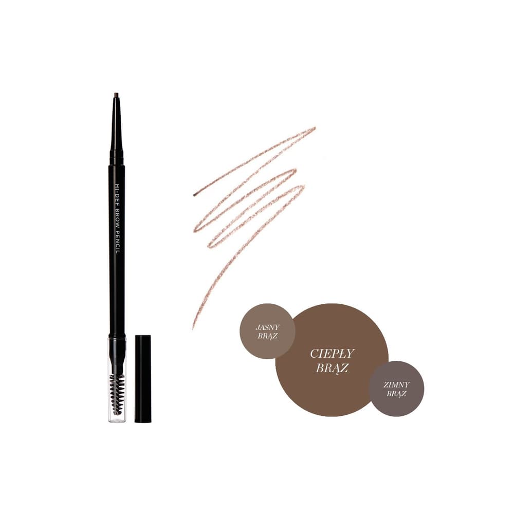 HI-DEF BROW PENCIL Kredka do brwi Ciepły brąz