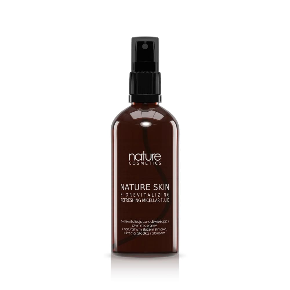 Płyn micelarny ze śluzem ślimaka - Nature Cosmetics - Nature Skin Biorevitalizing Refreshing Micellar Fluid -