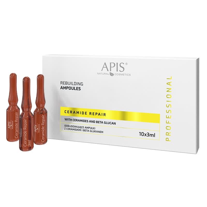 Odbudowujące ampułki z ceramidami i beta glukanem - Apis Ceramide Repair -
