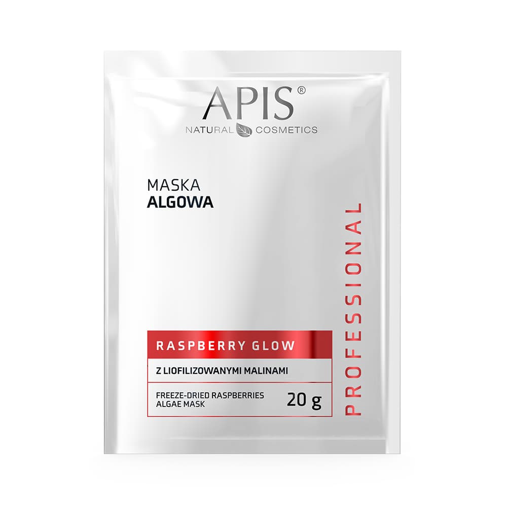 Maska algowa z liofilizowanymi malinami Apis Professional Raspberry Glow SASZETKA