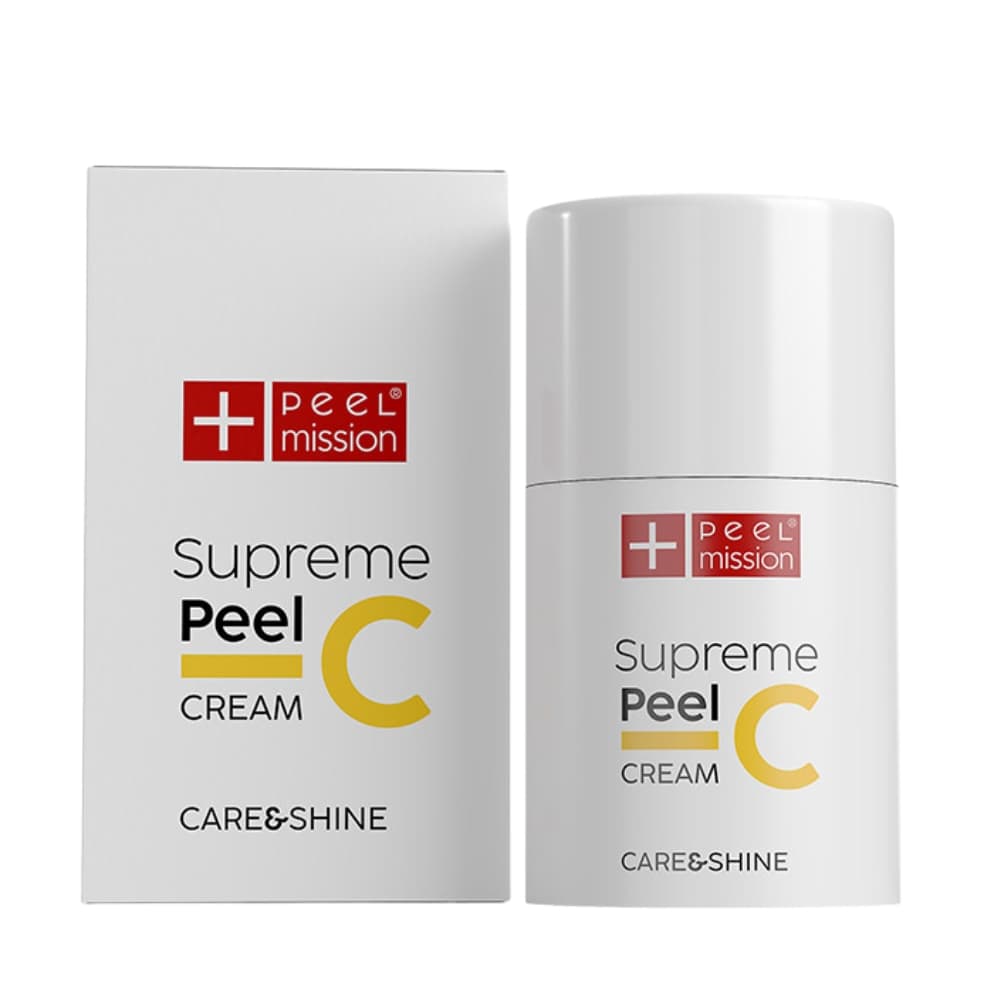 Krem rozświetlający z efektem glass skin - Peel Mission - Supreme C Peel Cream -