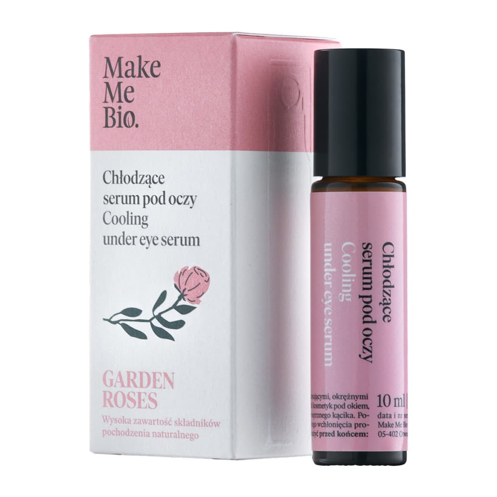 Chłodzące serum pod oczy (roller) - Make Me Bio - Garden Roses -