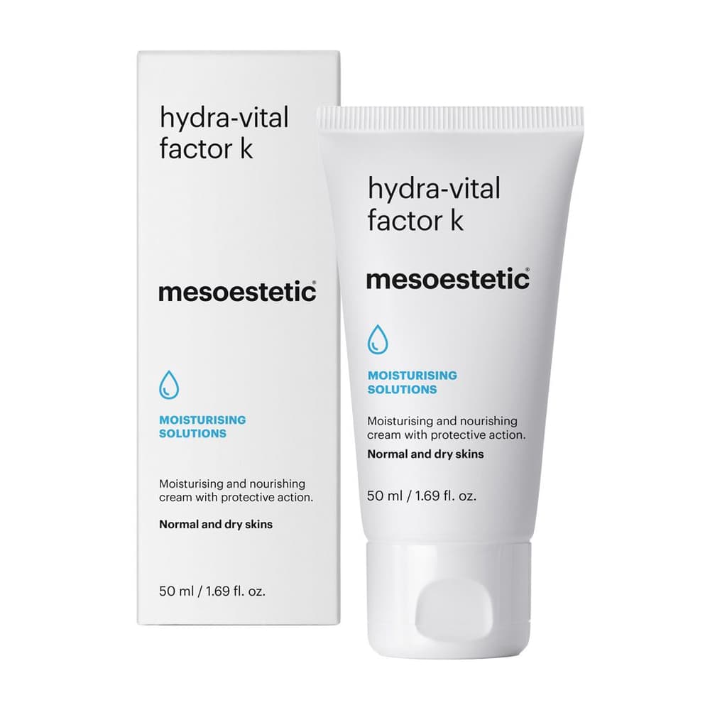 Krem odżywczo - nawilżający do twarzy - Mesoestetic Hydra Vital Factor K -