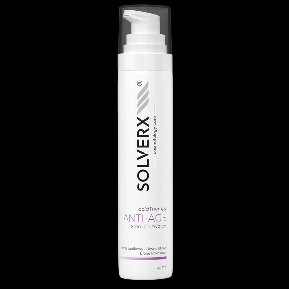 Krem do twarzy z kwasami - SOLVERX Acid Therapy - ANTI-AGE - przeciwstarzeniowy -