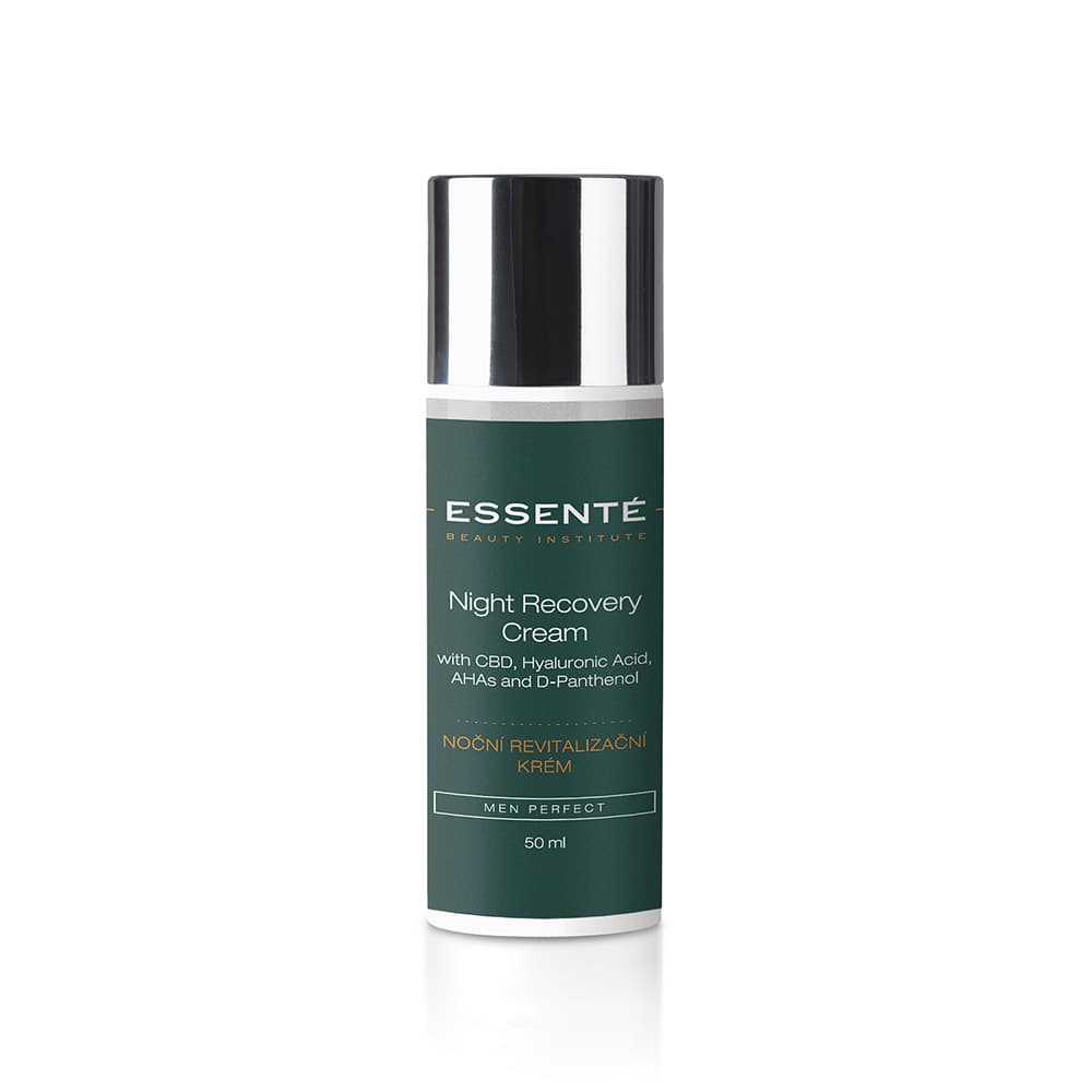 Odnawiający krem dla mężczyzn na noc z kwasami AHA - Essente Night Recovery Cream -