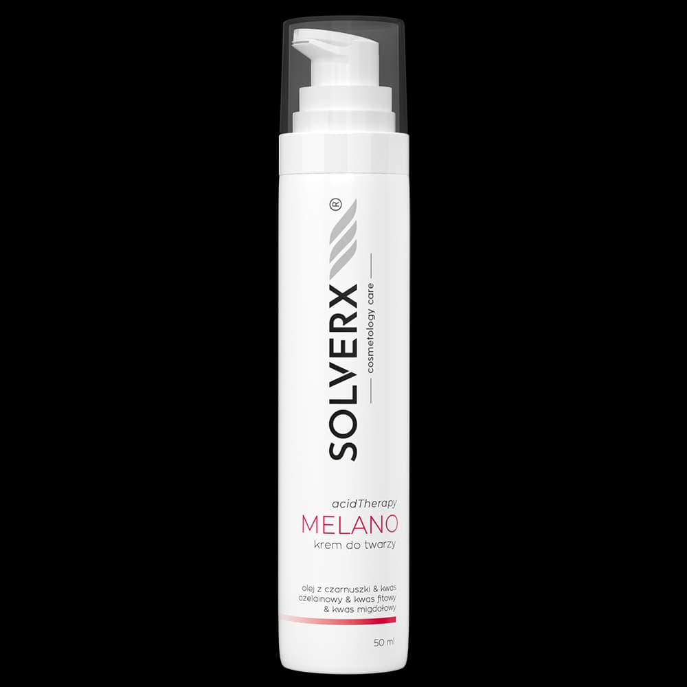 Krem do twarzy z kwasami - SOLVERX Acid Therapy - MELANO - na przebarwienia -