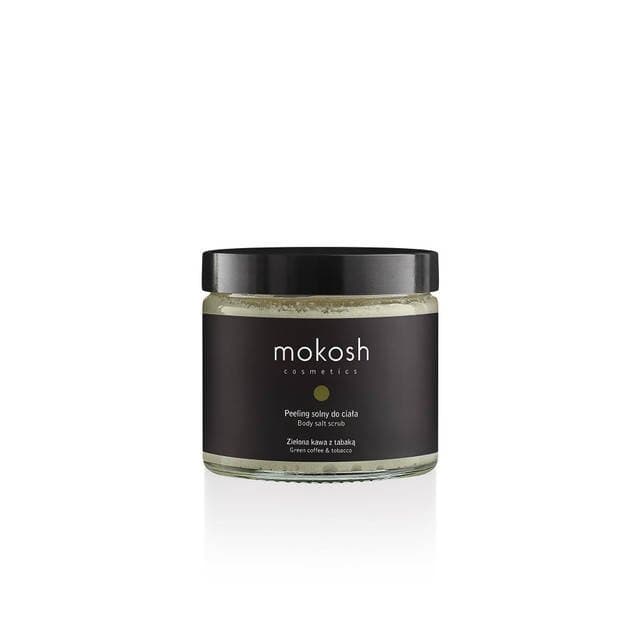 Peeling solny do ciała Zielona kawa z tabaką Mokosh