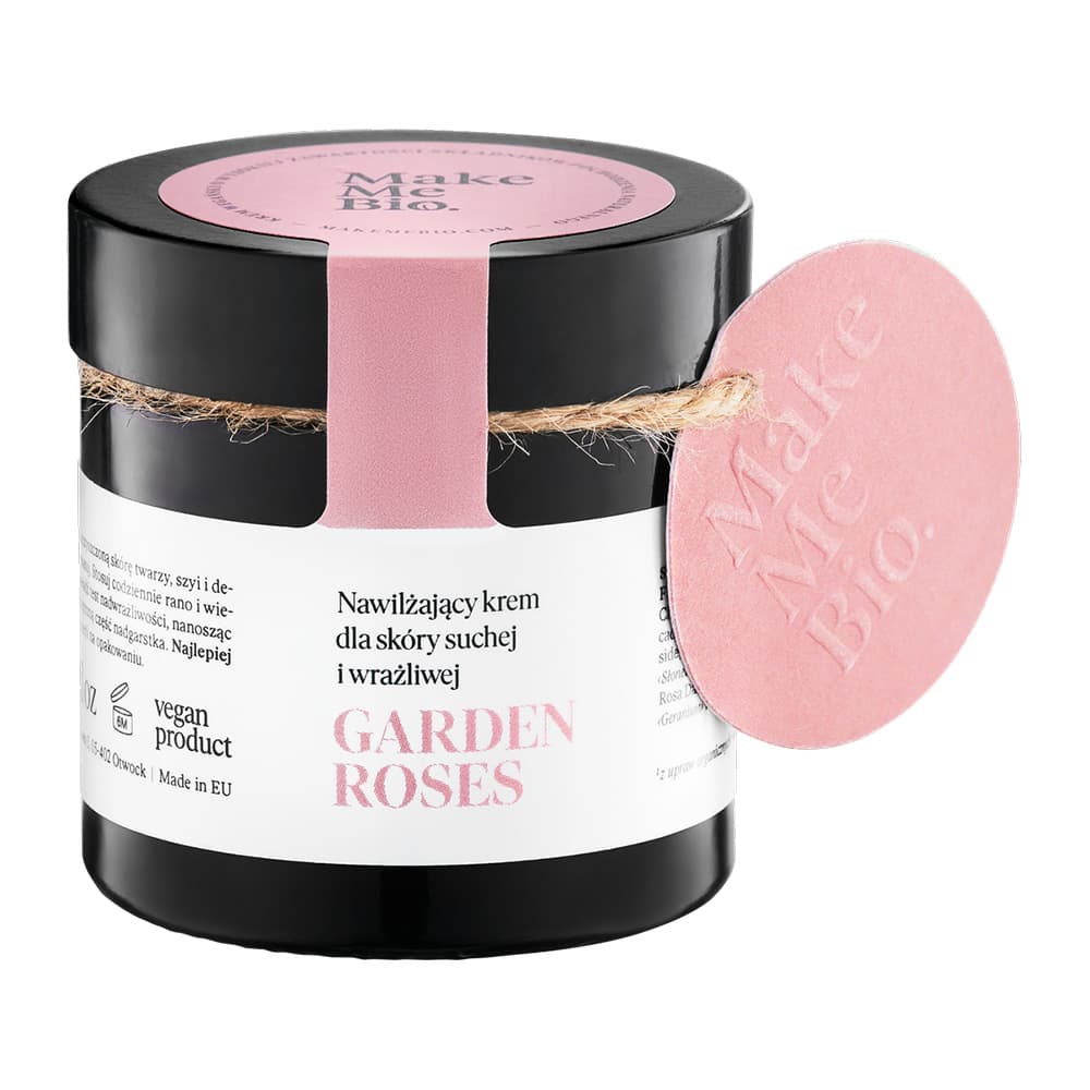 Nawilżający krem dla skóry suchej i wrażliwej - Make Me Bio - Garden Roses -