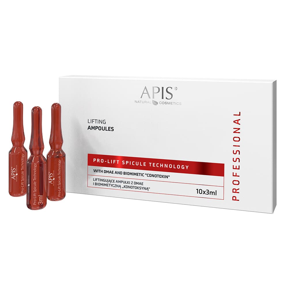 Liftingujące ampułki z DMAE i biomimetyczną konotoksyną - Apis Pro-Lift Spicule Technology -