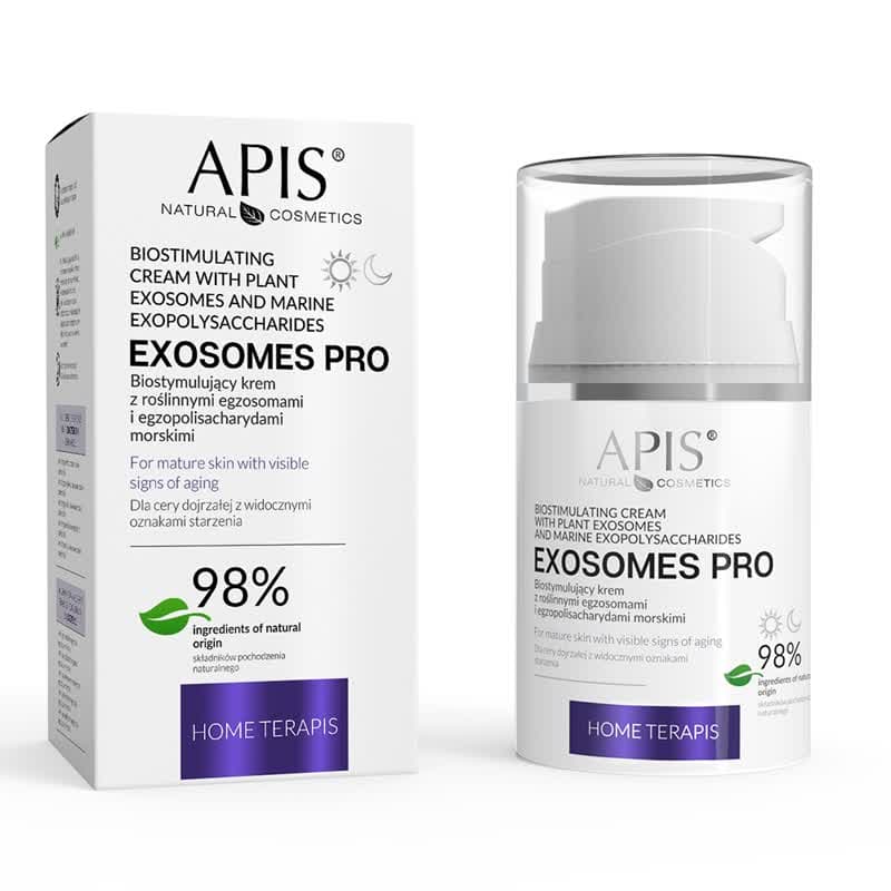 Biostymulujący krem z roślinnymi egzosomami - Apis Exosomes Pro - Home Terapis -