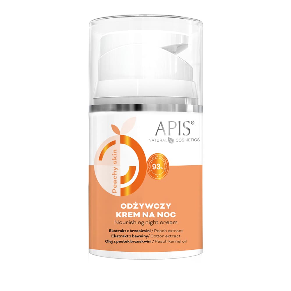 Odżywczy krem na noc - Apis Peachy Skin -
