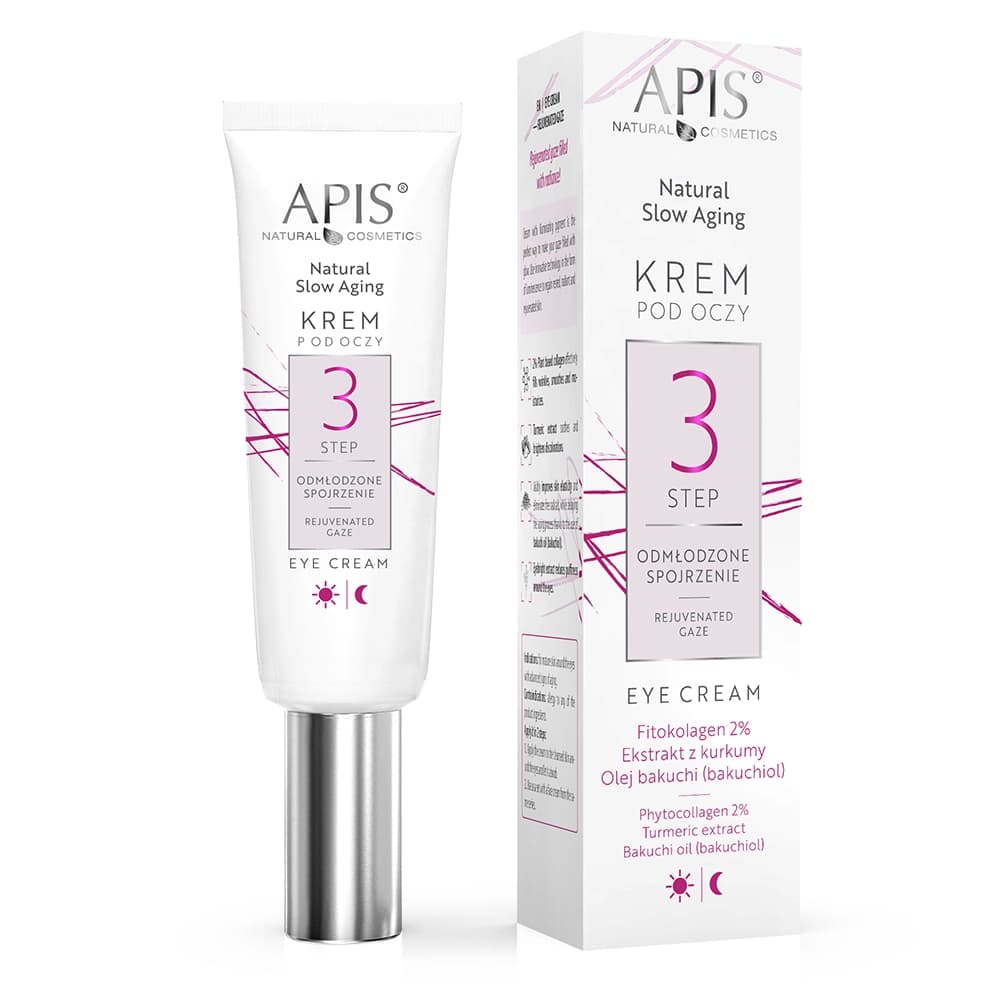 Krem pod oczy - STEP 3 Odmłodzone Spojrzenie - Apis Natural Slow Aging -