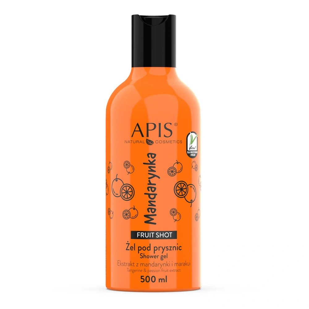 Mandarynkowy żel pod prysznic - Apis Fruit Shot -