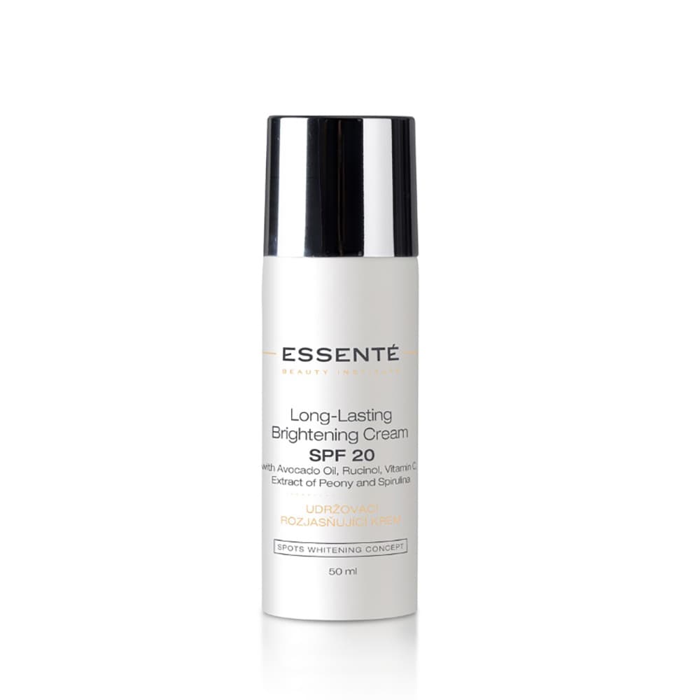 Dzienny krem pogłębiająco-rozjaśniający - Essente Long-Lasting Brightening Cream SPF20 -