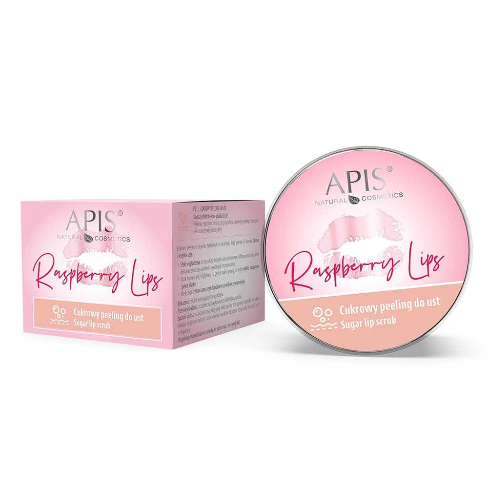 Cukrowy peeling do ust - Apis Raspberry Lips -