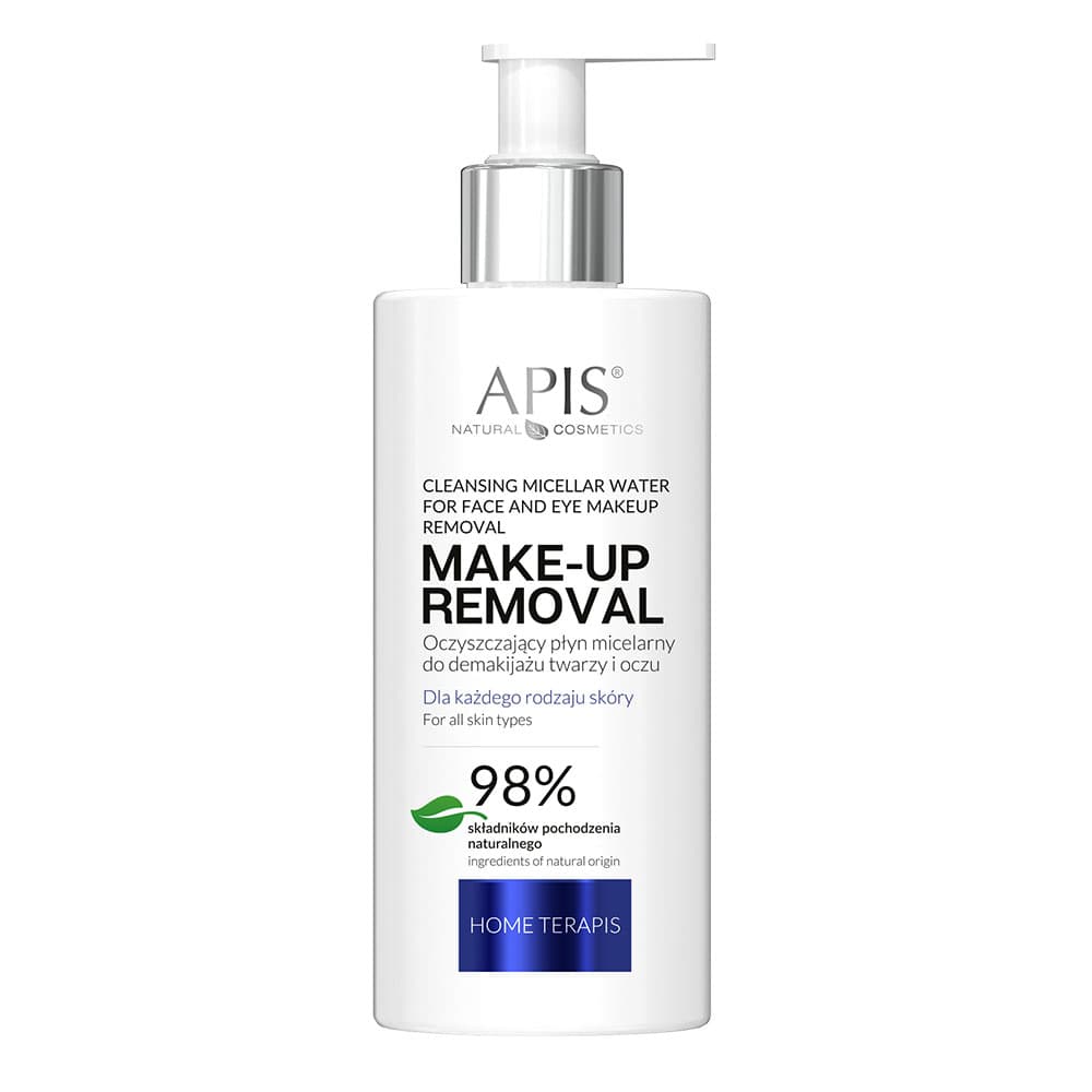 Oczyszczający płyn micelarny do demakijażu twarzy i oczu - Apis Make-Up Removal Home Terapis -
