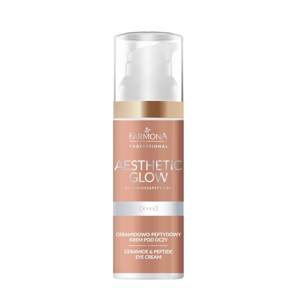 Ceramidowo-peptydowy krem pod oczy - Farmona Aesthetic Glow -